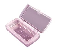 Caja esterilizadora portátil para uñas, estuche de limpieza de alcohol para salón profesional, uso doméstico, diseño compacto de PP, esterilizador de herramientas de uñas de polipropileno
