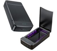 Caja esterilizadora profesional para decoración de uñas: esterilizador de lámpara UV WIYETY con funcionamiento silencioso, adecuado para herramientas de uñas y salones de uñas (negro)