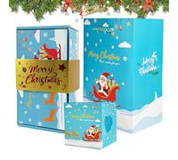 Caja explosiva de Navidad para dinero - 12 cajas plegables para dinero en efectivo, caja reutilizable para sobres rojos, joyas, recuerdos, fiestas, cumpleaños, bodas
