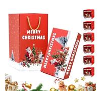 Caja explosiva de regalo de Navidad - Caja de plata oculta para billetes de salto - Estuche reutilizable para sobres rojos, regalo de boda y descuento para adultos y