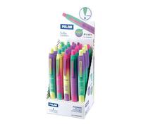 Boligrafo milan compact sunset retractil tinta azul punta 1 mm colores surtidos
