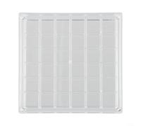 Caja expositora acrílica con 36 rejillas, 12 x 12 cm, transparente para conchas, cristales, gemas, arte de uñas, organizador de viaje seguro