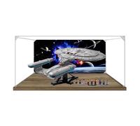 Caja expositora acrílica de 3 mm para Lego 10356 Starship modelo, transparente a prueba de polvo, compatible con el modelo Lego 10356 (modelo no incluido) (estilo B)