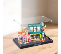 Caja expositora acrílica para Le-Go para 42674 modelo de cómic y tienda de juegos, caja transparente a prueba de polvo de 3 mm, caja de almacenamiento, tamaño: 36 x 22 x 23 cm (sin modelo