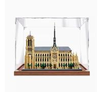 Caja expositora acrílica para Lego 21061 Notre Dame de París, caja acrílica transparente para exhibir muñecas, caja expositora a prueba de polvo (solo caja) (2 mm)
