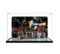 Caja expositora acrílica para Lego 21363 The Goonies modelo de barco pirata, caja de exhibición transparente a prueba de polvo, compatible con el modelo Lego 21363 (modelo no incluido) (fondo + base