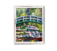 Caja expositora acrílica para Lego 31220 Monet's Bridge Over The Water Lily Pond, modelo de marco de fotos, transparente a prueba de polvo, compatible con el modelo Lego 31220 (modelo no incluido)