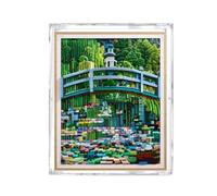 Caja expositora acrílica para Lego 31220 Monet's Bridge Over The Water Lily Pond, modelo de marco de fotos, transparente a prueba de polvo, compatible con el modelo Lego 31220 (modelo no incluido)