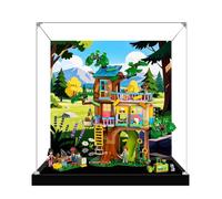 Caja expositora acrílica para Lego 42652, modelo de casa de árbol de la amistad, transparente a prueba de polvo, compatible con el modelo Lego 42652 (modelo no incluido) (fondo A)