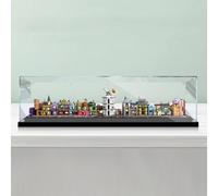 Caja expositora acrílica para Lego 76444 Mini Diagon Alley, caja de exhibición transparente a prueba de polvo, caja de almacenamiento, compatible con el modelo Lego 76444 (modelo no incluido)