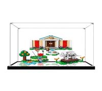 Caja expositora acrílica para Lego 77056 modelo Fidelity and Forest Museum, caja expositora transparente a prueba de polvo, compatible con el modelo Lego 77056 (modelo no incluido) (base de espejo de