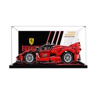 Caja expositora acrílica para modelo de coche de carreras Lego 42212, caja de exhibición transparente a prueba de polvo, compatible con el modelo Lego 42212 (modelo no incluido) (fondo + spray