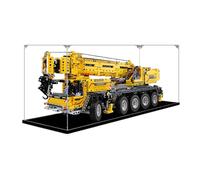 Caja expositora acrílica para modelo de grúa móvil Lego 42009, caja de exhibición transparente a prueba de polvo, compatible con el modelo Lego 42009 (modelo no incluido) (base negra de 2 mm)