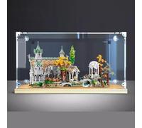 Caja expositora acrílica para modelo Lego 10316 de Rivendell, Ghost Valley, caja expositora transparente a prueba de polvo, compatible con kit de construcción Lego 10316 (modelo no incluido) (color