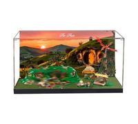 Caja expositora acrílica para modelo Lego 10354, caja expositora transparente a prueba de polvo (modelo no incluido) (fondo B)