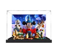 Caja expositora acrílica para modelo Lego 21352 Magical World Architecture, transparente, a prueba de polvo, compatible con el modelo Lego 21352 (modelo no incluido) (fondo-C)