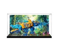 Caja expositora acrílica para modelo Lego 71512 de cocodrilo submarino, transparente, a prueba de polvo, compatible con el modelo Lego 71512 (modelo no incluido) (fondo A)