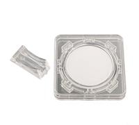 Caja expositora de almacenamiento con soporte giratorio para protección coleccionable, caja acrílica adecuada para artículos de hasta 40 mm de diámetro, contenedor protector transparente para objetos