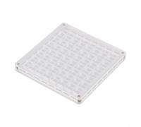 Caja expositora de conchas marinas hecha de acrílico para almacenar de forma segura tus tesoros con un diseño de cierre magnético (cuadrado-64 cuadrados)