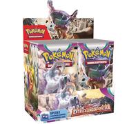 Caja expositora del juego de cartas coleccionables Pokémon Crimson & Purple: novedades en Paldea (36 paquetes de refuerzo), el embalaje puede variar