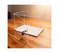 Caja expositora transparente para coleccionables, Las vitrinas de acrílico de bloqueo de la puerta for las figuras de acción coleccionables modelan tamaños múltiples(30x30x35cm(12x12x14in))
