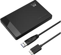 Ewent Caja externa EW7049 para HDD/SSD SATA 2.5" USB 3.2 Gen1 sin tornillos Negra