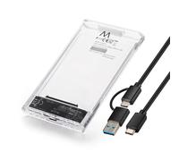 Caja Externa 2.5" Ewent EW7064 USB 3.2 Gen1 (USB 3.0) HDD/SSD Transparente Screwless