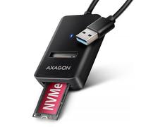 Caja externa Axagon ADM2-AM M.2 Plástico Negro USB-A 10Gbps con LED