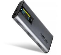 Caja Externa AXAGON EEM2-SD2 para M.2/SSD C/ Display USB-C 3.2 Gen2 - Silver