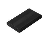 Caja Externa - Caja de Aluminio de 2.5 Pulgadas para Disco Duro SATA, conexión USB 2.0, diseño Negro, fácil instalación y Uso.