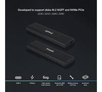 Caja Externa - Caja para Disco M.2 NGFF/NVMe con conexión USB 3.1 Gen 2, Alta Velocidad, Material Resistente y diseño Compacto.*