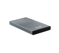 TOOQ TQE-2527G - Carcasa para Discos Duros HDD de 2.5", (SATA I/II/III de hasta 9.5 mm de Alto, USB 3.0), Aluminio, indicador LED, Color Gris, 50 grs.
