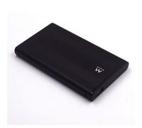 Ewent EW7041 caja para disco duro externo 2.5" Aluminio, Negro USB con suministro de corriente