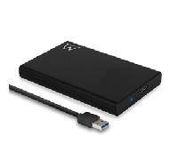 CAJA EXTERNA HDD 2.5" EWENT EW7044 SATA USB 3.0 NEGRA EW7044