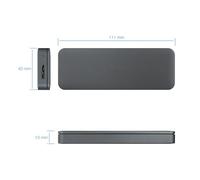 Caja Externa M.2 NGFF USB 3.1 Gen1 Gris, Alta Velocidad de Transferencia, para Almacenamiento Externo y ampliación de Capacidad.