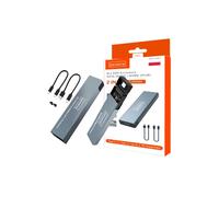 Caja externa M.2 - ZENWIRE - Disco SSD M.2 NVMe/SATA - USB-C 3.2 Gen 2 - Compatible con NVMe y SATA - Montaje sin herramientas