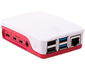 Caja Externa Oficial para Raspberry Pi 4 em Blanco/Rojo