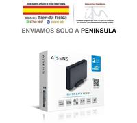 Caja Externa para Disco Duro de 3.5" Aisens ASE-3530B/ USB 3.1