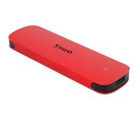 TooQ TQE-2201R - Caja Externa para SSD M.2 NVMe, Aluminio, Color Rojo