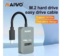 Carcasa MAIWO M.2 NVME SSD de 10 Gbps Tipo C, Carcasa M2 NVMe NGFF SATA SSD, Adaptador NVME a USB-C PCIe para SSD M2 2230/2242/2260/2280 NVME-bag