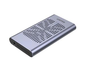 Caja externa SSD UNITEK S1206A M.2 Aluminio Negra y Gris USB4 Gen 2x2