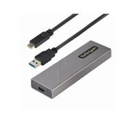 StarTech.com Caja Externa de Aluninio USB-C 10Gbps a NVMe M.2 o SSD M.2 SATA - Sin Herramientas para SSD M.2 NGFF PCIe/SATA - con Cables USB Tipo C o USB-A - 2230/2242/2260/2280