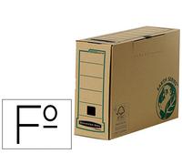 Caja Archivo Definitivo Fellowes Folio Carton Reciclado Lomo 100 Mm