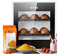 Caja fermentadora pan 40L, fermentadora eléctrica profesional, control temperatura y humedad, pantalla digital, acero inoxidable, para masa pizza, yogur, natto, arroz fermentado