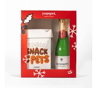 Caja festiva con champán + caja de snacks para perro y gato - Yogupet - Color: Blanco