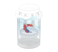 Caja flotante de aislamiento de piscicultura, caja flotante para acuario, caja para huevos de peces, separador de incubadora Betta, tanque transparente para guppy