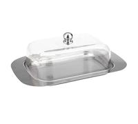 Caja for almacenar mantequilla, mantequera con tapa, recipiente for , galletas, plato de queso, cortador , accesorios cocina for restaurantes Para Hogar Cocina(Transparent lid)