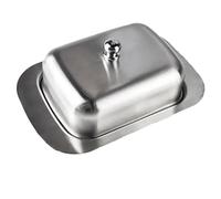 Caja for almacenar mantequilla, mantequera con tapa, recipiente for , galletas, plato de queso, cortador , accesorios cocina for restaurantes Para Hogar Cocina(Stainless steel lid)