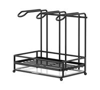 Caja for fregadero, soporte for esponjas, escurreplatos, organizador de cocina multifuncional for el hogar, sin perforaciones, for montaje en pared.(Black)