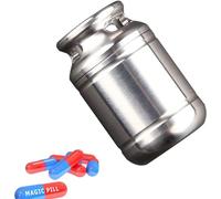 Caja for tableta, pastillero de viaje, lindo mini estuche for pastillas, llavero, contenedor de pastillas discreto for bolso, llavero de titanio, collar Nitro, pastillero impermeable for hombres, cáps